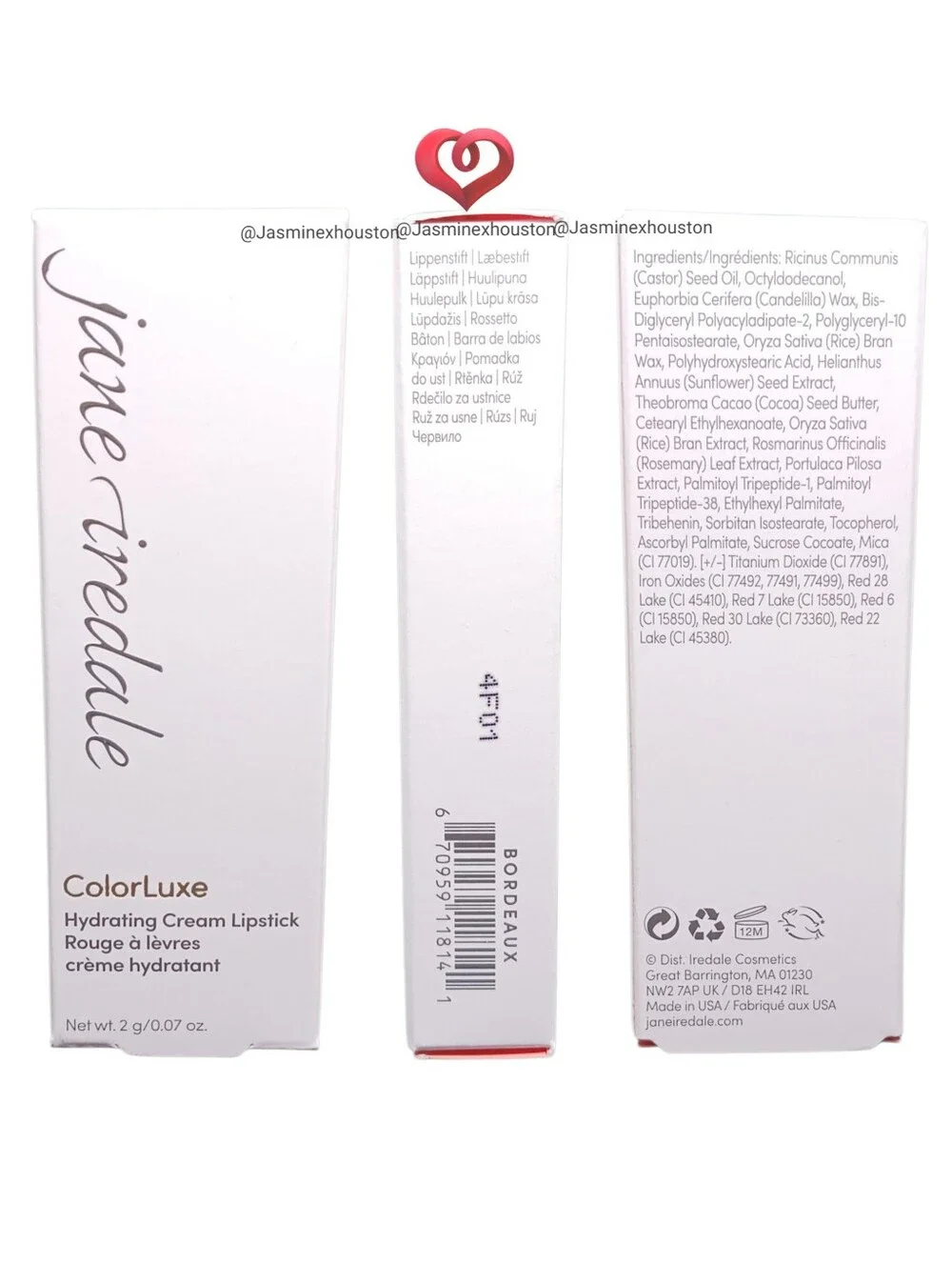 🎉2•$20/3•$28🎉 JANE IREDALE ColorLuxe Hydrating Cream Lipstick In Bordeaux
